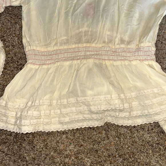 Persaman New York Women’s Long Sleeve Boho Style Cream Top Sz Sz Large NNT - Picture 10 of 11